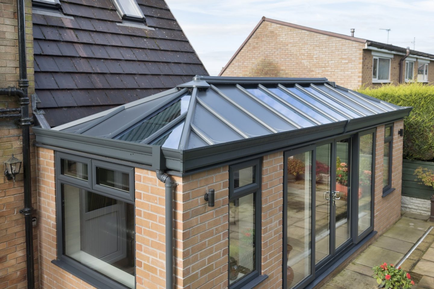 Solid conservatory roof